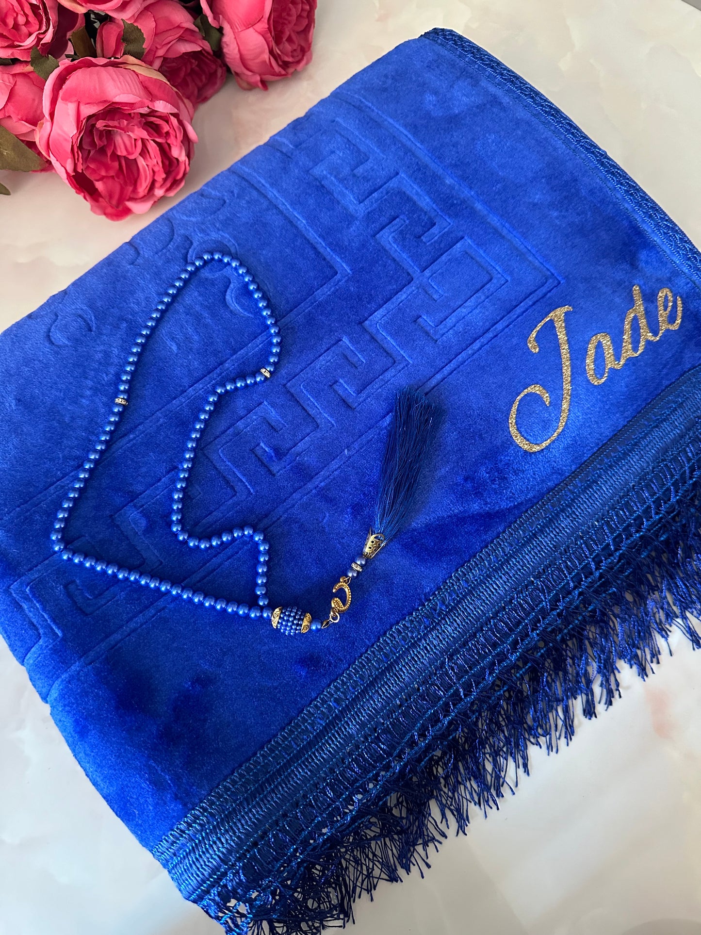 COFFRET TAPIS DE PRIÈRE + TASBIH