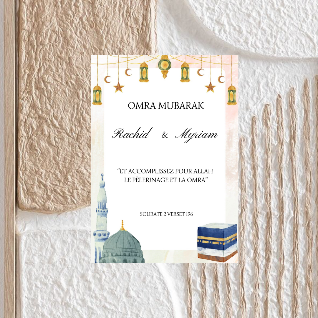 CERTIFICAT OMRA NUMÉRIQUE