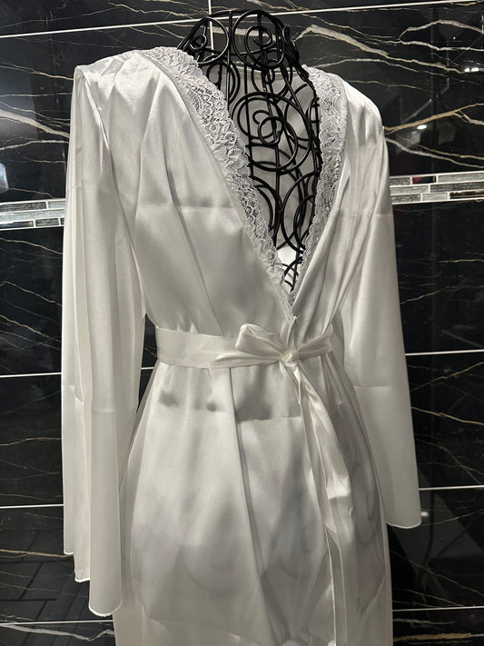 PEIGNOIR PERSONNALISÉ BLANC